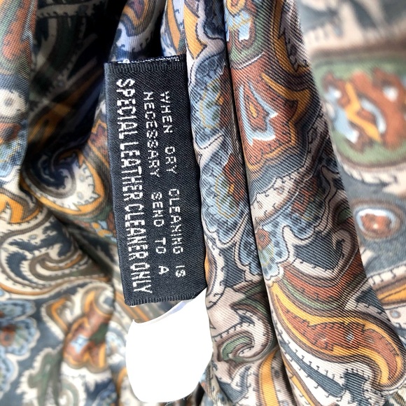 Adventure Bound | Vintage 80s Brown Leather Raglan Waist Length Jacket Sz L - Picture 7 of 11